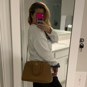 Tory Burch Top Handle - new,soft, neutral leather